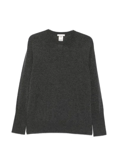 The Row Odelle Cashmere Crewneck Sweater In Gray