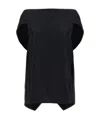 The Row Draped Asymmetric Sleeveless Top Design In Black
