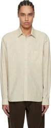 The Row Men's Ashford Striped Sport Shirt In Sgh Sage Tint / Grap