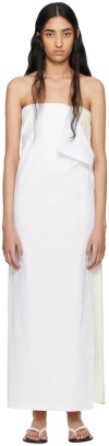 The Row Off-white Bernette Maxi Dress In Owh Off White