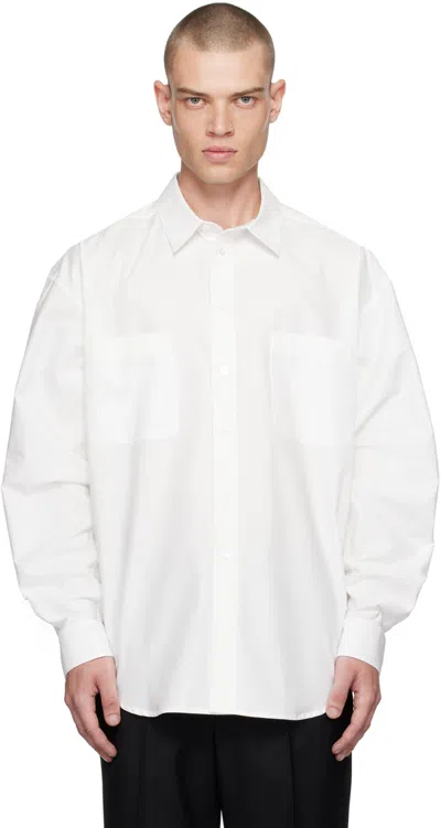 The Row Off-white Este Shirt In Owh Off White