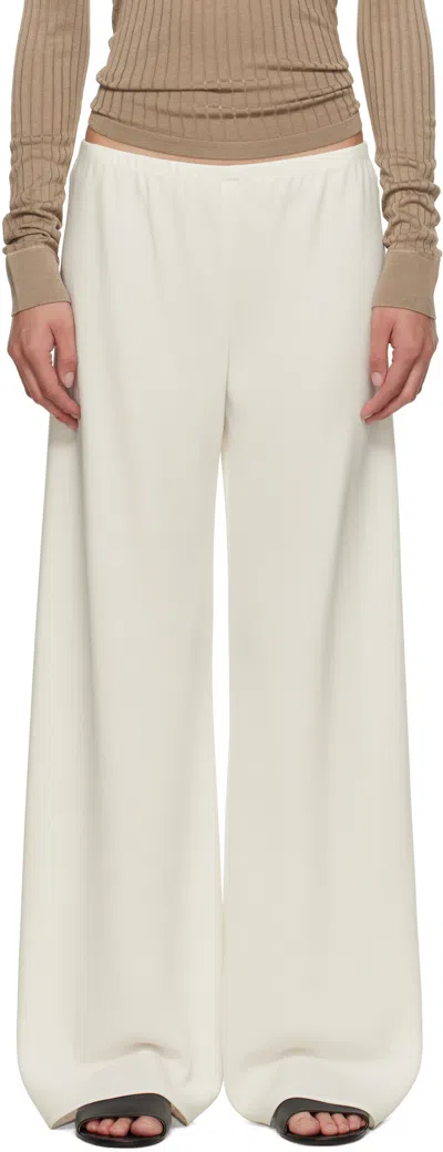 The Row Off-white Gala Trousers