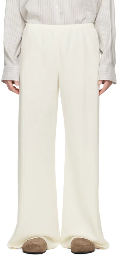 The Row Off-white Gala Trousers In Off White