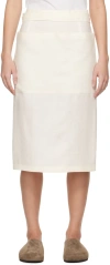 THE ROW OFF-WHITE LULLI MIDI SKIRT