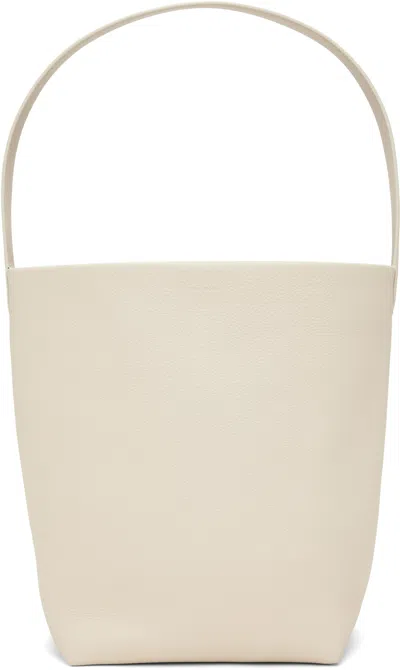 The Row Off-white Small N/s Park Tote In Beige