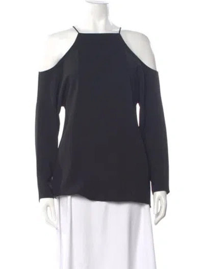 Pre-owned The Row Off-the-shoulder Long Sleeve Top In Gray