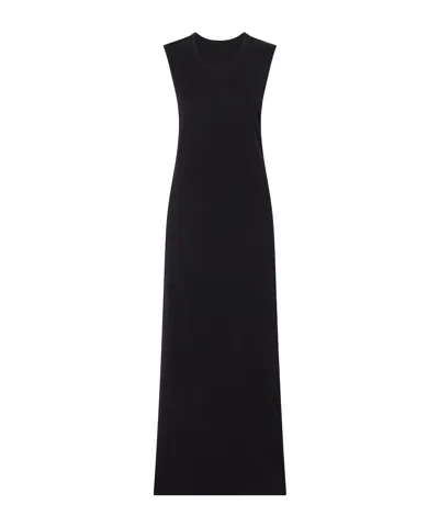 The Row Oiva Silk Maxi Dress In Black