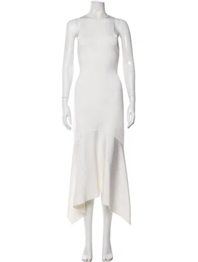 Pre-owned The Row Olinda Knee-length Dress In Neutral