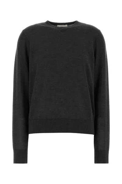 The Row Ondre Cashmere-silk Sweater In Grey