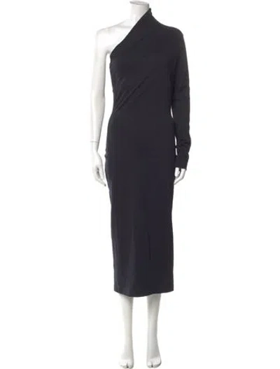 Pre-owned The Row One-shoulder Midi Length Dress In Blue