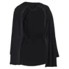 The Row Open-front Cardigan In Black Wool In Black