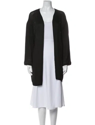 Pre-owned The Row Open Front Sweater In Black