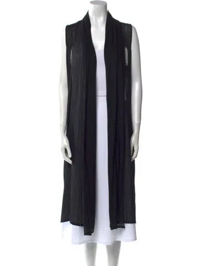 Pre-owned The Row Open Front Sweater In Black