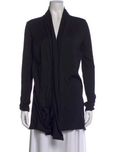 Pre-owned The Row Open Front Sweater In Black