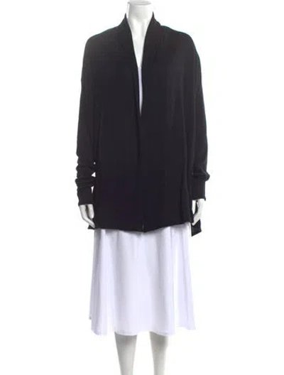 Pre-owned The Row Open Front Sweater In Black