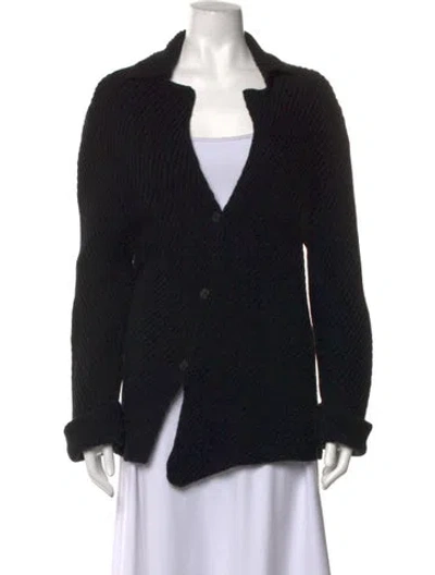 Pre-owned The Row Open Front Sweater In Black
