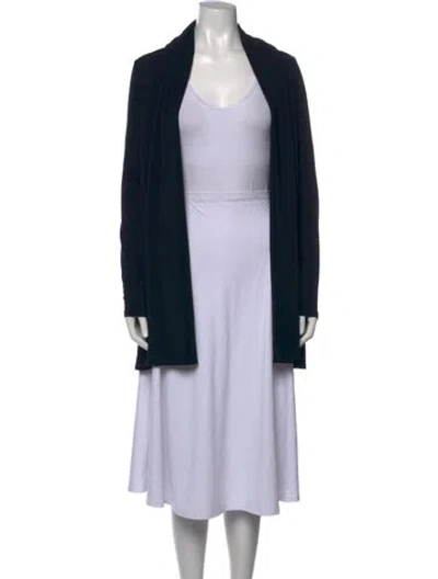 Pre-owned The Row Open Front Sweater In Blue