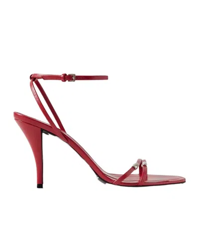 The Row Open-toed High-heeled Sandals In Red