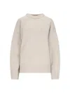 The Row Ophelia Wool And Cashmere-blend Top In Beige