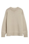 The Row Ophelia Oversized Wool And Cashmere Sweater In Sand