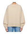 The Row Ophelia Oversized Wool And Cashmere Sweater In Gray