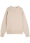 The Row Ophelia Wool And Cashmere-blend Jumper In Neutral