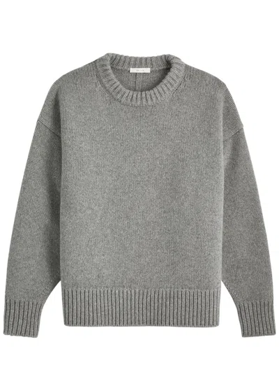 The Row Ophelia Wool-blend Jumper In Grey