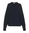 The Row Ophelia Wool-cashmere Sweater In Black