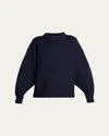 The Row Ophelia Wool-cashmere Sweater In Dark Navy