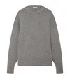 The Row Kensington Cashmere Turtleneck Sweater In Grey