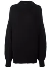 The Row Ophelia Wool Sweater In Black