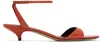 The Row 'vika' Open Toe Sandals In Ord Orange Red