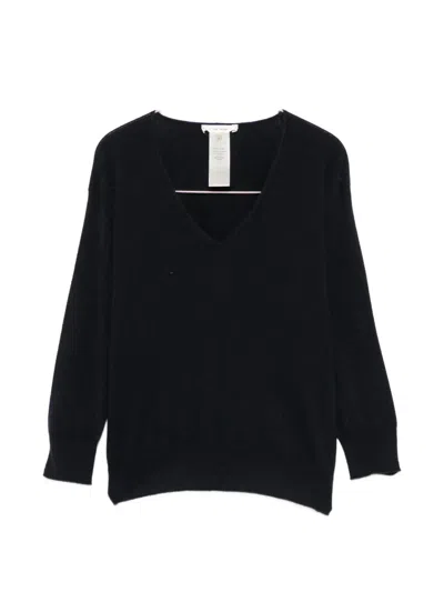 The Row Orchidea V-neck Sweater In Blue