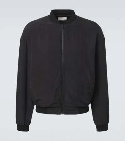 The Row Orianel Silk Jacket In Black