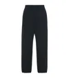 The Row Orion Silk Jersey Sweatpants In Blue