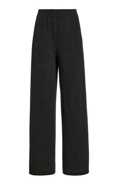 The Row Orpin Cashmere Pull-on Pants In Black