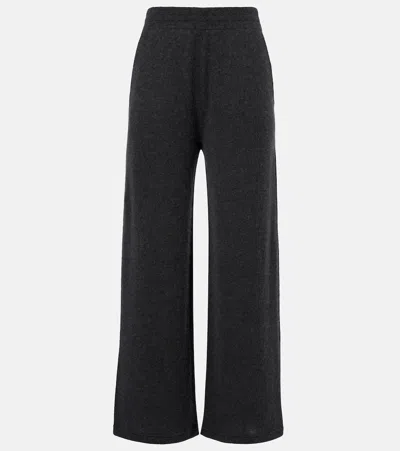 The Row Orpin Cashmere Wide-leg Pants In Black