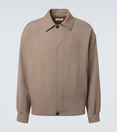 The Row Osano Wool Jacket In Brown