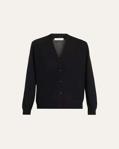 The Row Otie Cashmere V-neck Cardigan In Black
