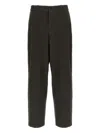 The Row Straight Leg Trousers With Pleats And Pockets In Brown