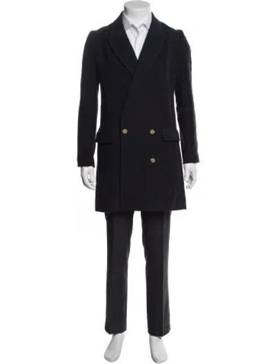 Pre-owned The Row Overcoat In Blue