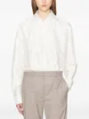 The Row Oversized-collar Silk Shirt In White