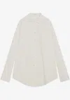 The Row Oversized Poplin Shirt In White