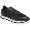 The Row Owen Runner Sneakers In Black/ White/ Black