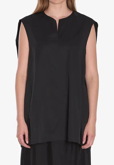 The Row Owen Oversized V-neck Top