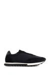 The Row Owen Leather- And Suede-trimmed Nylon Sneakers In Black