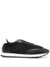 The Row Owen Leather-trimmed Sneakers In Black