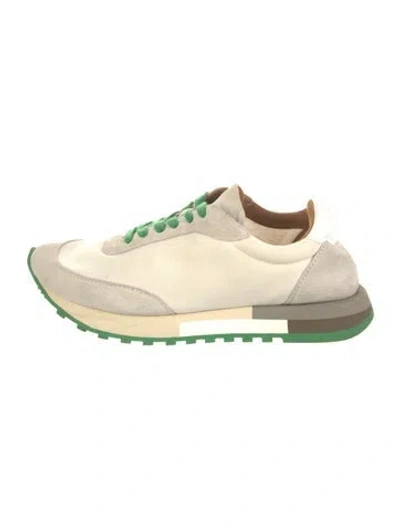 Pre-owned The Row Owen Sneakers In Green/neutrals