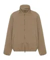The Row Oyu Cotton-cashmere Track Jacket In Neutral