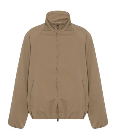 The Row Oyu Cotton And Cashmere Jacket In Neutral